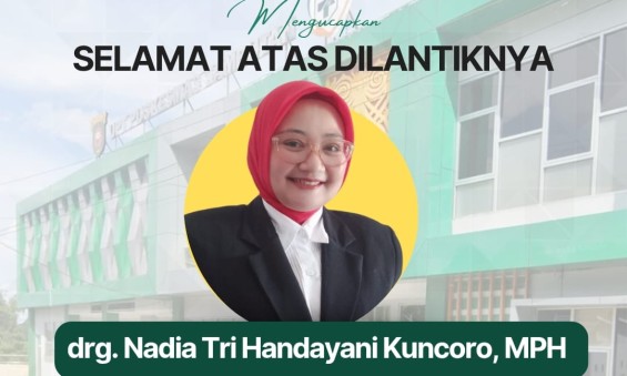 Selamat Atas Dilantiknya drg. Nadia Tri Handayani Kuncoro, MPH sebagai Kepala UPTD. Puskesmas Sambutan